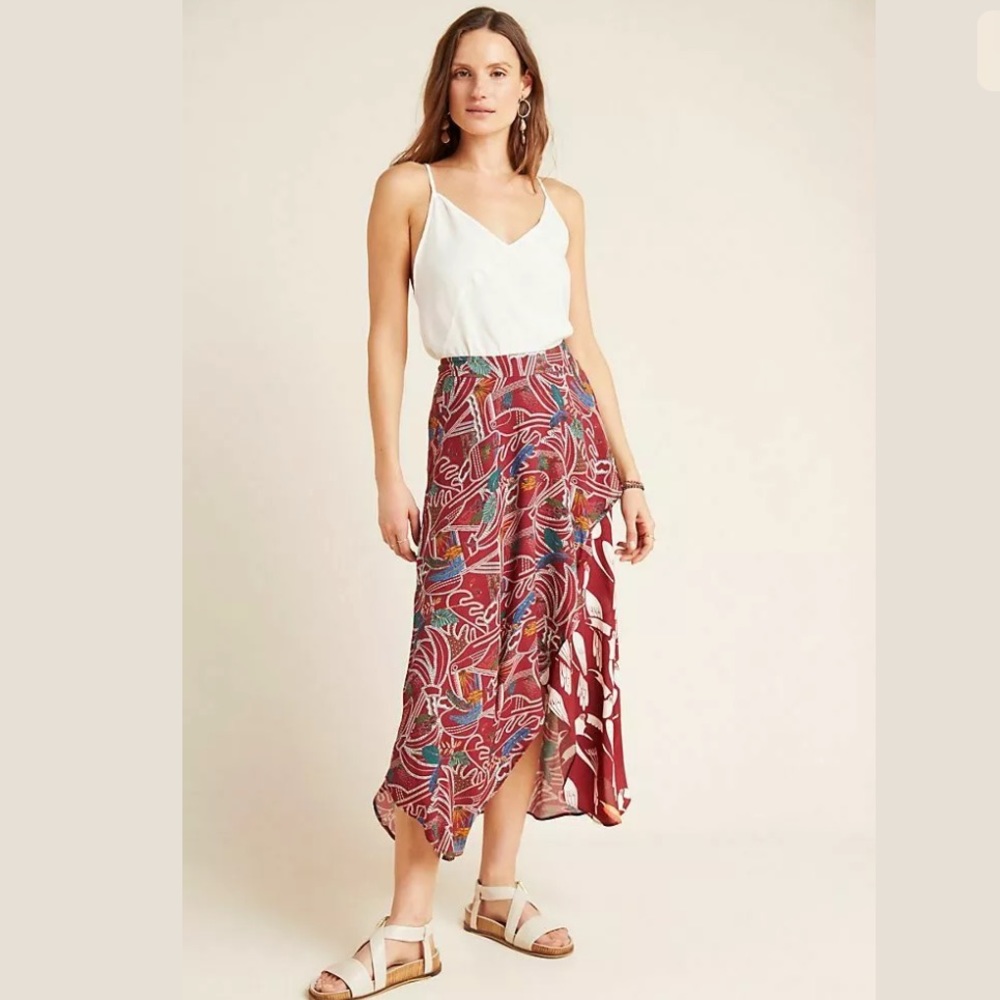 Anthropologie farm rio celebrate skirt NWT xl